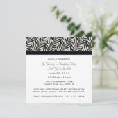 Monogram Zebra Kaart (Staand voorkant)