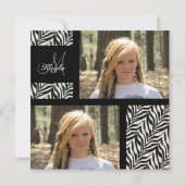 Monogram Zebra Kaart (Achterkant)