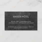 Monogram | Zebra Print (goud) | Leisteen Visitekaartje (Achterkant)