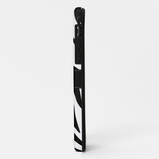 Monogram Zebra Print Volleyball iPhone 5 Hoesje (Achterkant/links)