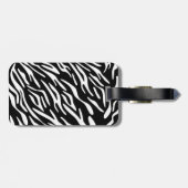 Monogram Zebra Stripe met roze Bagagelabel (Achterkant horizontaal)