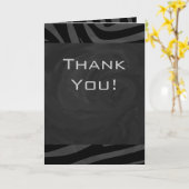 Monogram Zebra zwart en grijs Kaart (Gele Bloem)