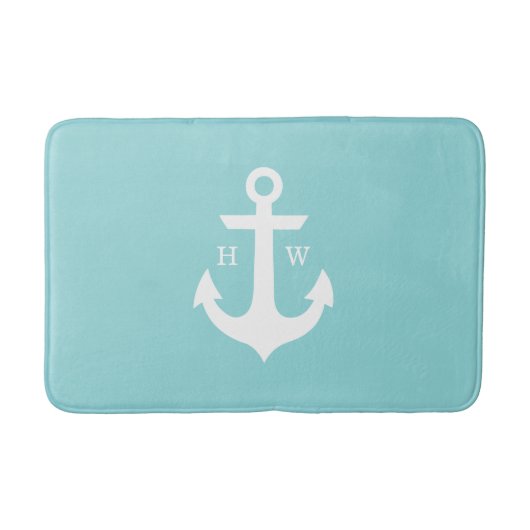 Monogram zeeglazen Anchor Badmat (Voorkant)