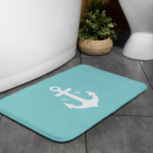 Monogram zeeglazen Anchor Badmat