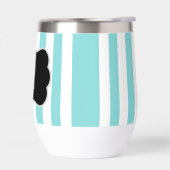 Monogram Zeegroen Blauw Witte Cabana Strepen (Links)