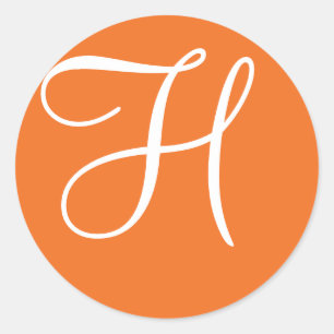 Monogram zegelmonogram ronde sticker