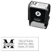 Monogram - Zelfinkt adresstempel Zelfinktende Stempel (In situ)