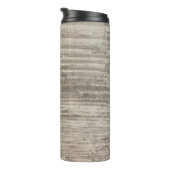 Monogram Zen Wood Grain Black Brown Thermosbeker (Geroteerd rechts)