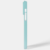 Monogram Zilver Aqua Blauw Glitter Drip Android + Case-Mate iPhone Case (Achterkant / Links)