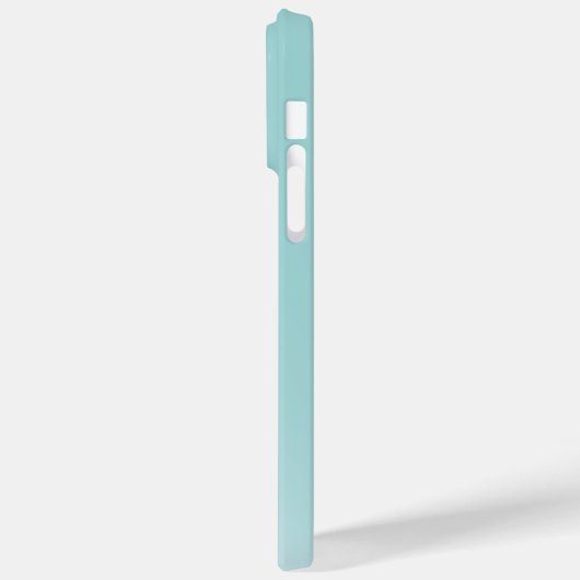 Monogram Zilver Aqua Blauw Glitter Drip Android + Case-Mate iPhone Case (Achterkant / Links)