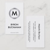 Monogram | Zilver Visitekaartje (Voorkant / Achterkant)