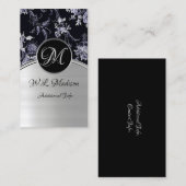 Monogram zilver Visitekaartje 4 (Voorkant / Achterkant)