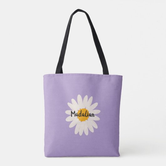 Monogram zo chique paarse achtergrond zomer tote bag (Achterkant)