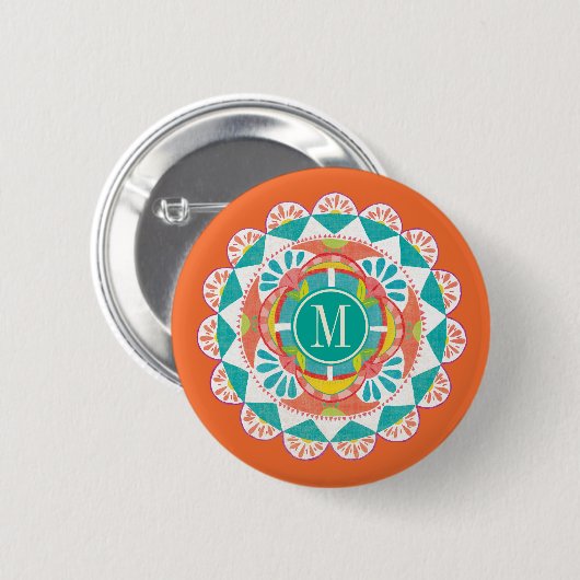 Monogram | Zoals Frida IV Ronde Button 5,7 Cm (Voorkant /achterkant)