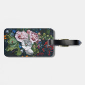 Monogram zomerbloemen bagagelabel (Achterkant horizontaal)