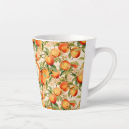 Monogram zomerse perziken latte mok