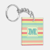 Monogram zomerstapes sleutelhanger (Voorkant Links)