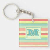 Monogram zomerstapes sleutelhanger (Voorkant)