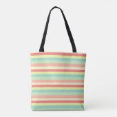 Monogram zomerstapes tote bag (Achterkant)