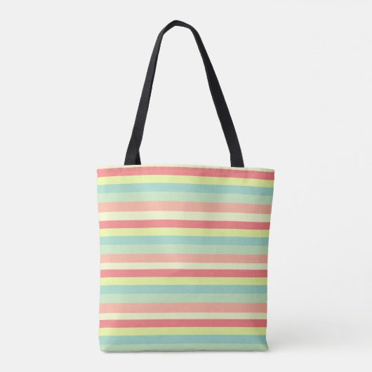 Monogram zomerstapes tote bag (Achterkant)