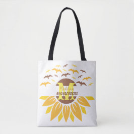Monogram Zonnebloem Gepersonaliseerde Bridesmaid Tote Bag