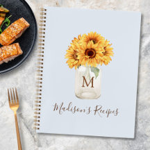 Monogram Zonnebloem Metselwerkpot Pastelblauw Rece