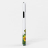 Monogram Zonnebloemen en Vlinders Bloemig  Case-Mate iPhone Case (Achterkant/rechts)