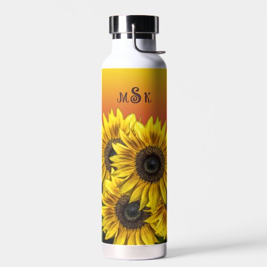 Monogram Zonnebloemen Waterfles (Links)