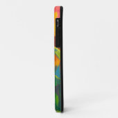 Monogram zonnebloemkunstwerk Case-Mate iPhone case (Achterkant/links)