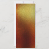 Monogram zonnesodig Hues Fall Weddenschap Kaart (Achterkant)