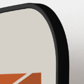 Monogram Zonsondergang Gradiënt zeshoek Pickleball Paddle (Links Detail)