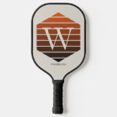 Monogram Zonsondergang Gradiënt zeshoek Pickleball Paddle (Achterkant)