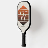 Monogram Zonsondergang Gradiënt zeshoek Pickleball Paddle (Links)