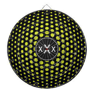 Monogram zuur groene vis Oogpokadots Patroon Dartbord