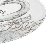 Monogram Zwaanglas snijplank (Hoek)