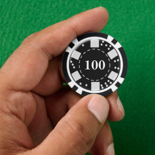 Monogram zwart 100 poker chips