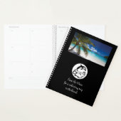 Monogram zwart Dolphin Silhouette Planner (Display)