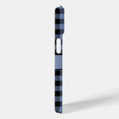 Monogram zwart en blauw geruit, Buffalo Plaid Case-Mate iPhone Case (Achterkant / Rechts)