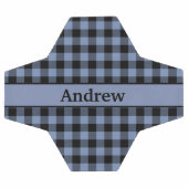 Monogram zwart en blauw speldenstang, buffelstang voetbal (Enkel)