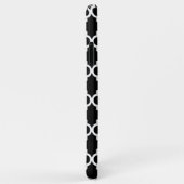 Monogram zwart en Fuchsia Quatrefoil Case-Mate iPhone Case (Achterkant/rechts)