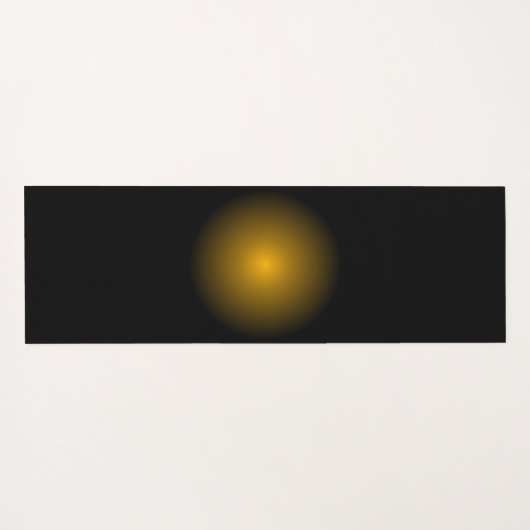 Monogram zwart en goud met decoratieve elementen yogamat (Achterkant (horizontaal))