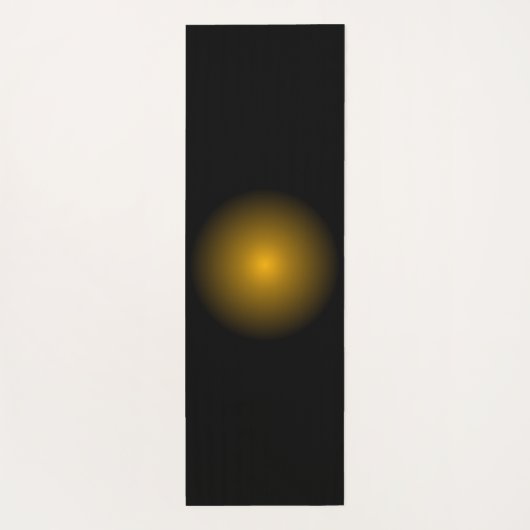 Monogram zwart en goud met decoratieve elementen yogamat (Achterkant)