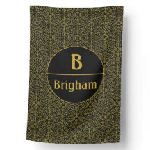 Monogram zwart en goudfiligree