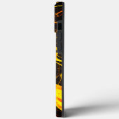 Monogram Zwart en ondiep hoesje iphone13 pro max (Achterkant / Links)