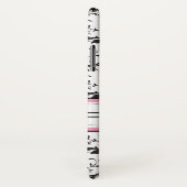 Monogram zwart en roze Damask Case-Mate iPhone Case (Achterkant / rechts)