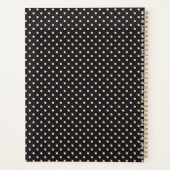 Monogram zwart en roze poka Dot Trendy Planner (Achterkant)