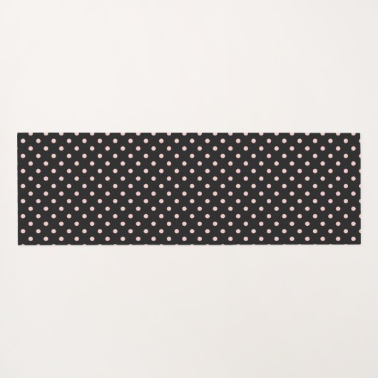 Monogram zwart en roze poka Dot Trendy Yogamat (Achterkant (horizontaal))