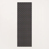 Monogram zwart en roze poka Dot Trendy Yogamat (Achterkant)