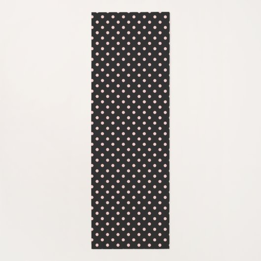 Monogram zwart en roze poka Dot Trendy Yogamat (Achterkant)
