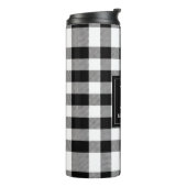 Monogram zwart en witte buffels thermosbeker (Gedraaid links)